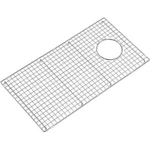 27 in. x 14 in. Side Drain Sink Protector w Silicone Feet in Stainless Steel